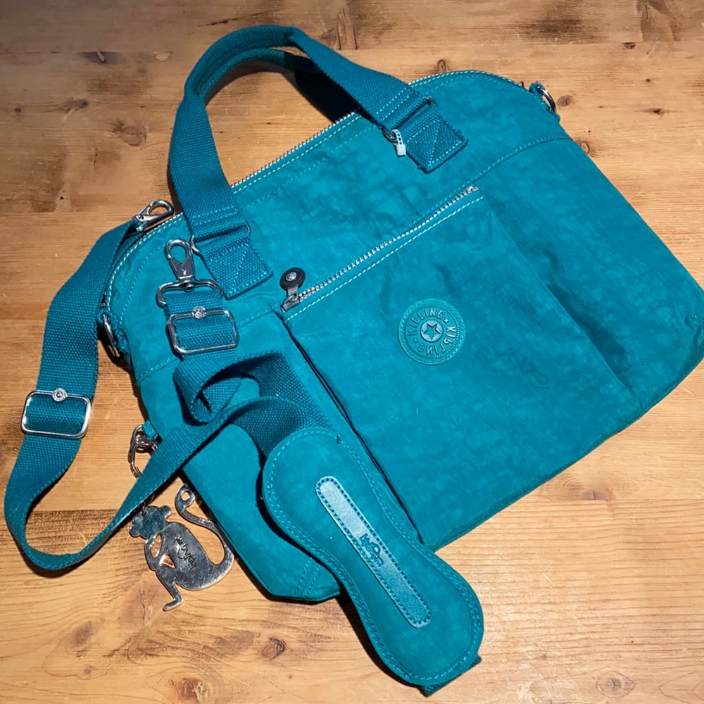 Kipling bag padded computer laptop bookbag shoulder crossbody